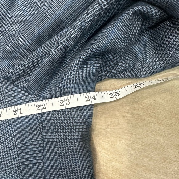 Izod Sports Coat Men's 44R Blue Lined Houndstooth 2 Button Blazer Suit Jacket - Picture 6 of 10